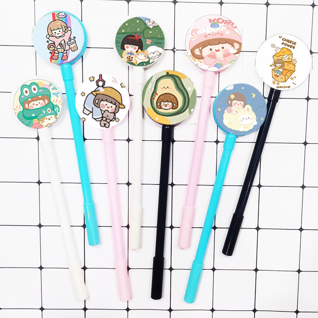 bút tròn roro jump BTI19 Bút lúc lắc cute dễ thương hoạt hình idol thần tượng
