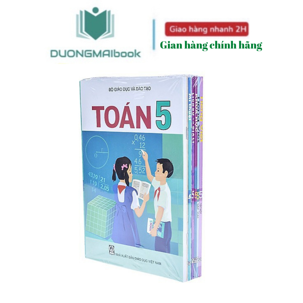 Bộ sách giáo khoa lớp 5 (2023) - 12 cuốn (bán kèm 3 bút chì)