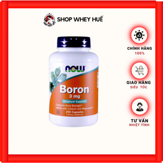 Boron viên uống tăng cường sức khỏe nam giới, tăng testosteron now boron 3mg