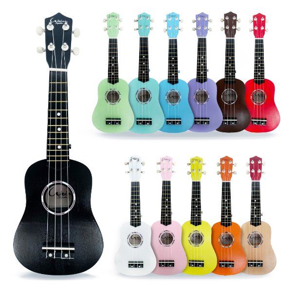 Đàn Ukulele Soprano Gỗ Woim 21 Inch Full Màu - Hàng Có Sẵn Giao Ngay