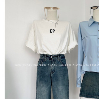 Áo thun chữ Ep Rem.clothing form rộng