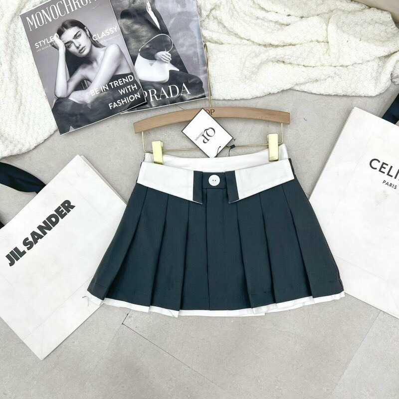 Chân váy Tennis phối trắng siêu xinh siêu hot- mã 009