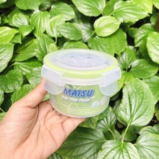 Hộp đựng thực phầm Matsu duy tân 250ml, hộp nhựa tròn đựng thực phẩm