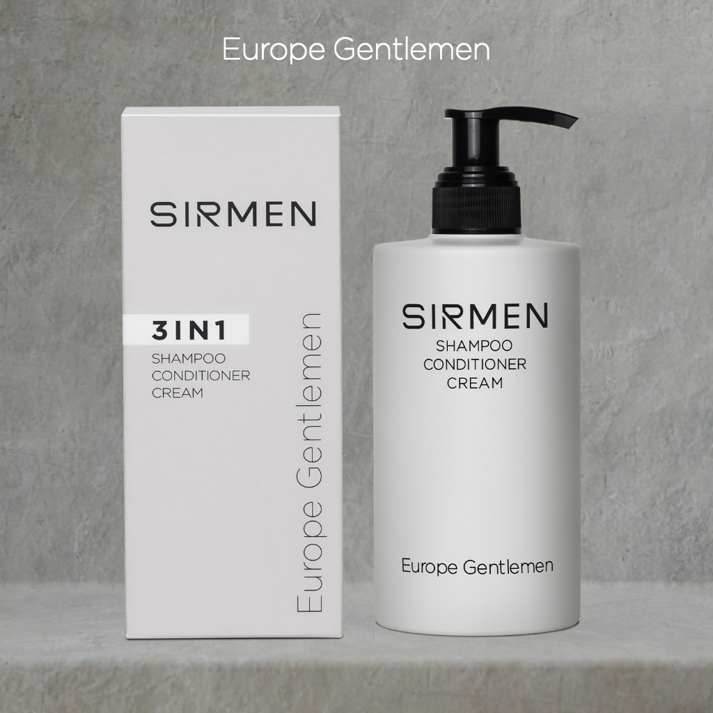 Combo Dung dịch vệ sinh nam 100g Sữa rửa mặt 100g  và Dầu gội hương nước hoa châu Âu 320g SIRMEN Europe Gentlemen