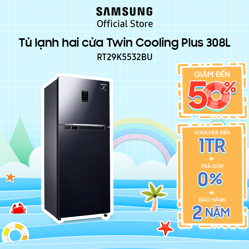 Tủ lạnh hai cửa Twin Cooling Plus 300L (RT29K5532BU/SV) - Đen