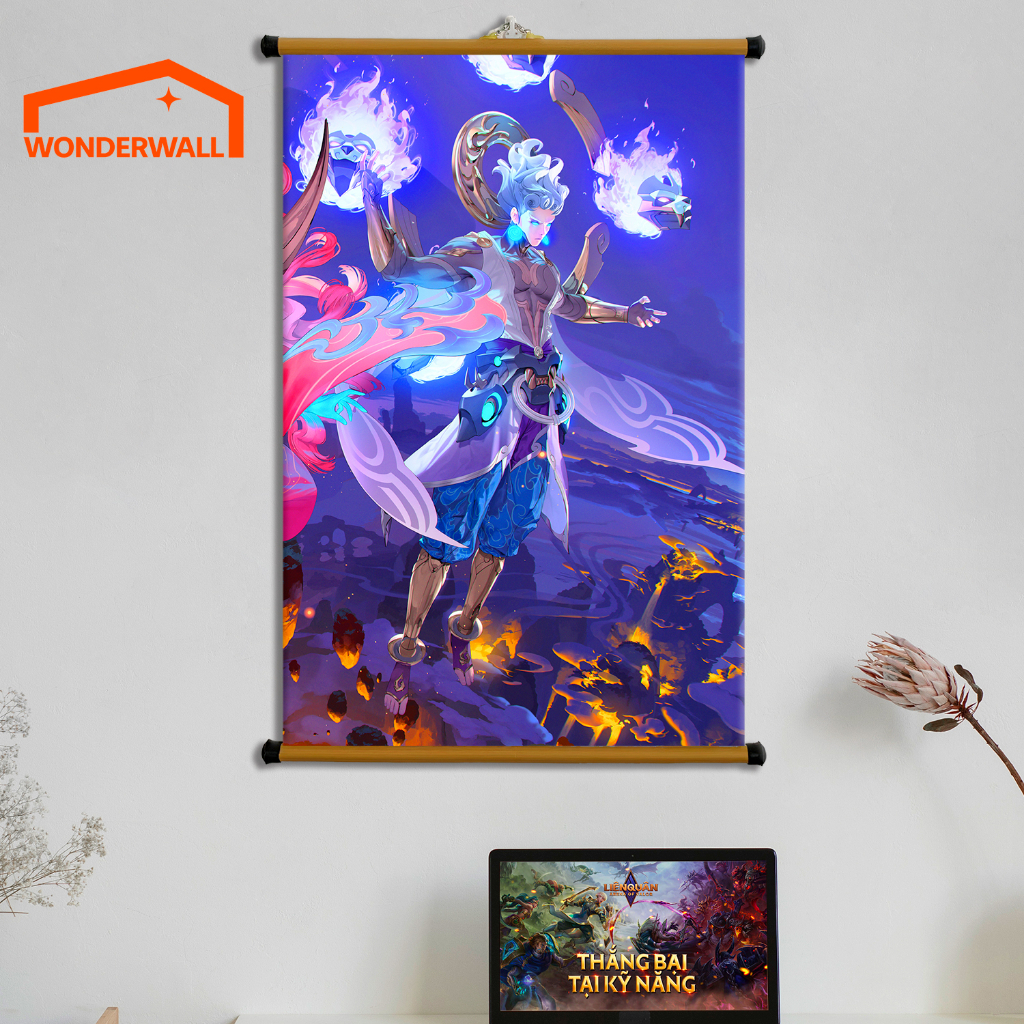 Poster Vải Treo Tường - Decor Gaming - AOV - Liên Quân - bộ 1