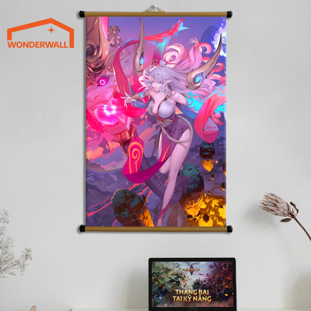 Poster Vải Treo Tường - Decor Gaming - AOV - Liên Quân - bộ 1