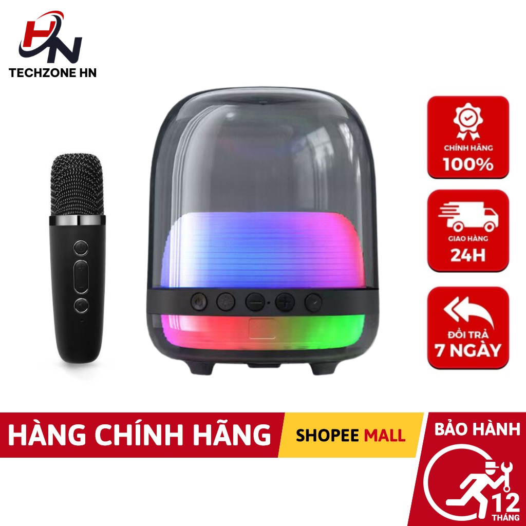 Loa Bluetooth N29 Kèm Micro, Bass Mạnh, Âm Thanh Rõ, Full Box, Loa Hát Kèm Mic Bluetooth 5.0- TECHZONE MALL