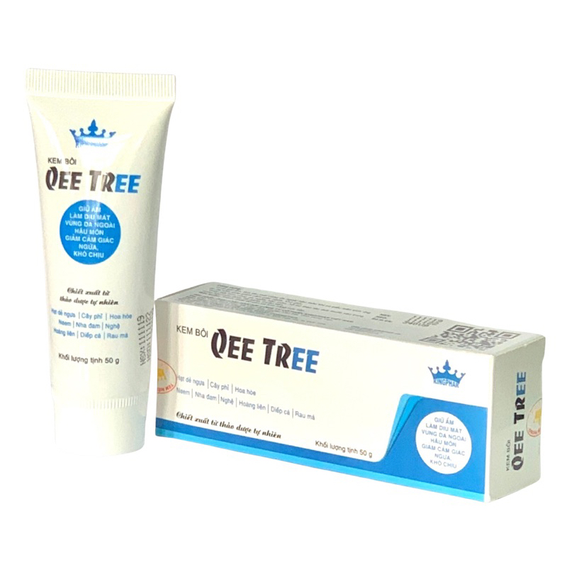 Kem Bôi Trĩ Thảo Dược QEE TREE Kingphar - Giảm cảm giác ngứa , khò chịu, giữ ẩm , làm dịu mát vùng da ngoài hậu môn