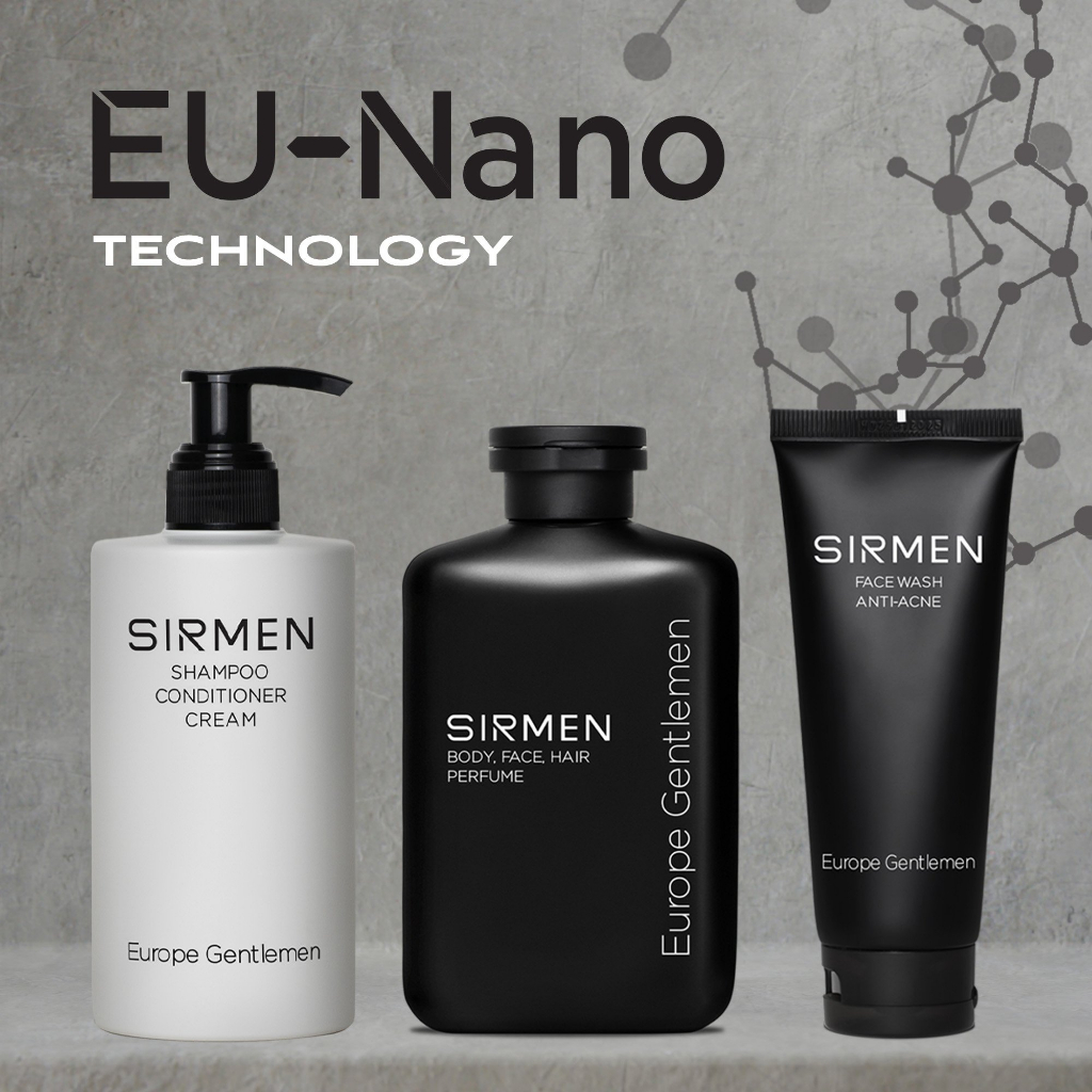 Combo Dung dịch vệ sinh nam 100g Sữa rửa mặt 100g  và Dầu gội hương nước hoa châu Âu 320g SIRMEN Europe Gentlemen