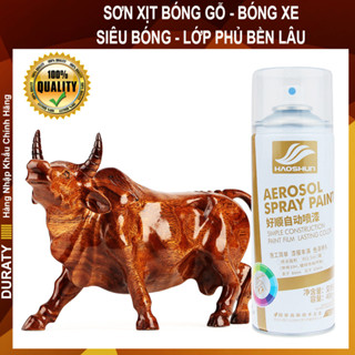 Sơn Xịt Bóng Gỗ - Sơn Xe Máy, Ô Tô - Bình Sơn Xịt Màu Trong Suốt - Nhanh Khô, Siêu Bóng, Mịn - Xóa Vết Xước Xe [DURATY]