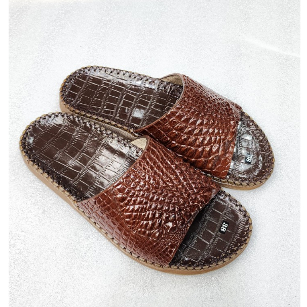 DÉP QUAI NGANG DA CÁ SẤU THẬT - QUAI DA BỤNG -CS2