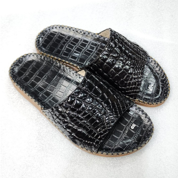 DÉP QUAI NGANG DA CÁ SẤU THẬT - QUAI DA BỤNG -CS2