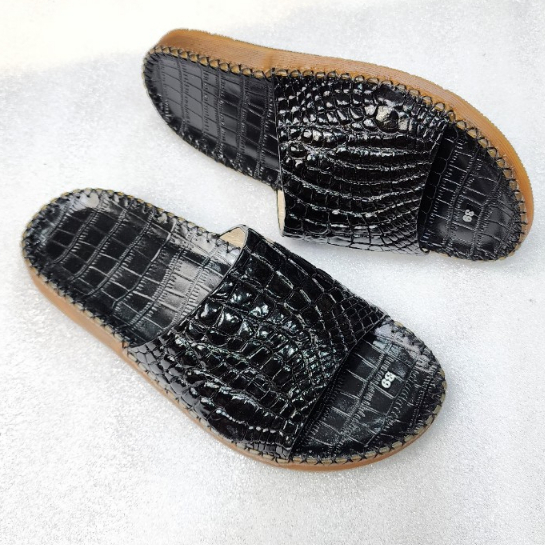 DÉP QUAI NGANG DA CÁ SẤU THẬT - QUAI DA BỤNG -CS2