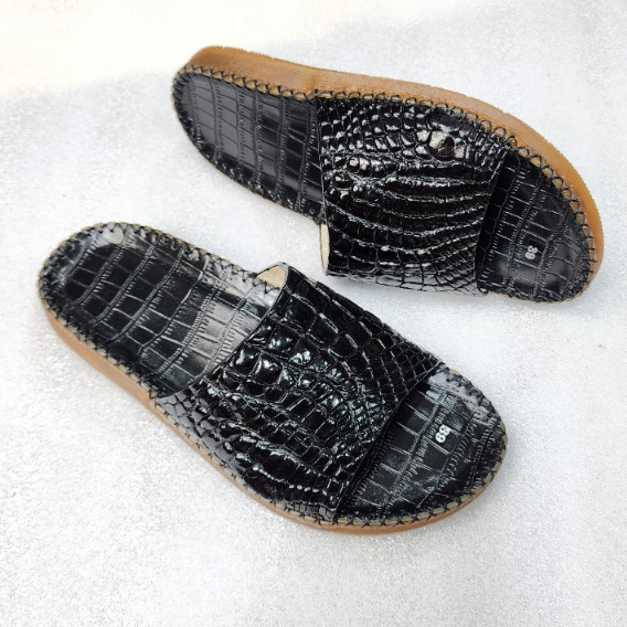 DÉP QUAI NGANG DA CÁ SẤU THẬT - QUAI DA BỤNG -CS2