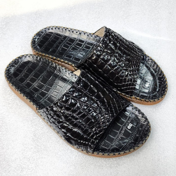 DÉP QUAI NGANG DA CÁ SẤU THẬT - QUAI DA BỤNG -CS2