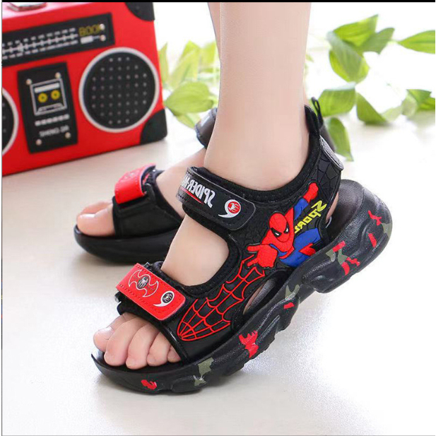 Sandal Bé Trai Dép Siêu Nhân Cho Bé Từ 3-12 Tuổi Dáng Thể Thao Quai Mềm Đế Êm Kháng Khuẩn Dép Cho Bé Trai Dép xăng đan M