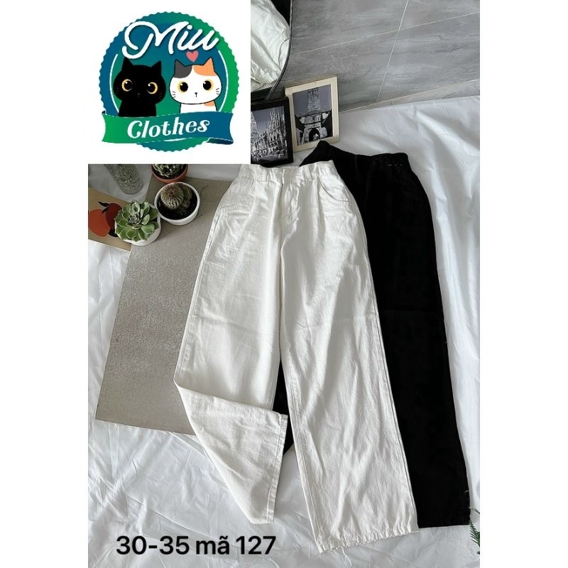 Ms127#Quần Baggy Kaki Nữ Lưng Cao Bigsize đến 80kg.Hàng VNXK#Miu Clothes.