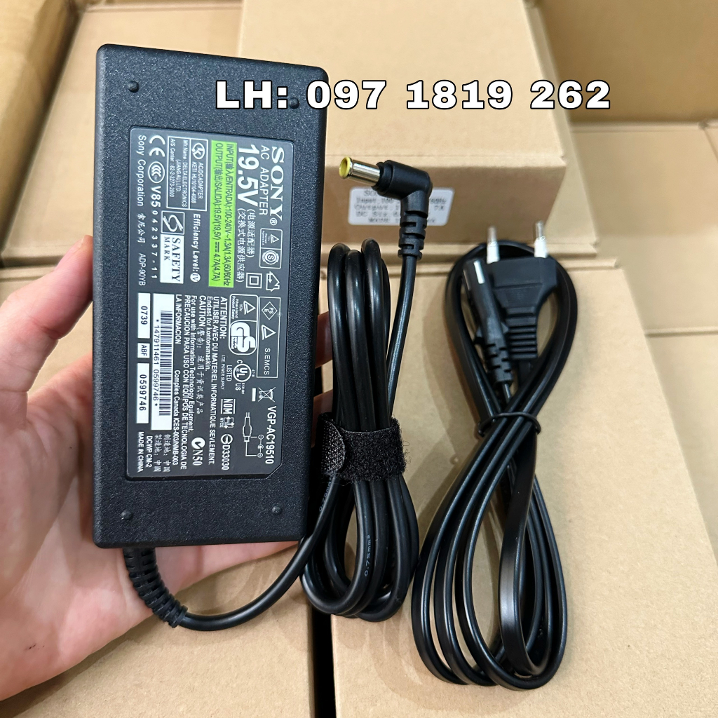Nguồn tivi Sony 19.5V-4.7A/ 19.5V-6.2A Kèm dây nguồn