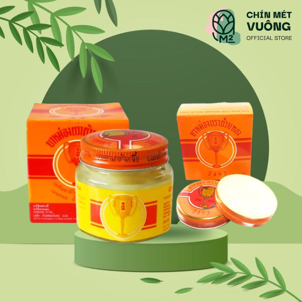 Cù Là CÚP VÀNG - GOLDEN CUP Balm Mùi Thơm Dễ Chịu và Nóng Sâu - Nội Địa Thái - 2g/12g - chinmetvuong