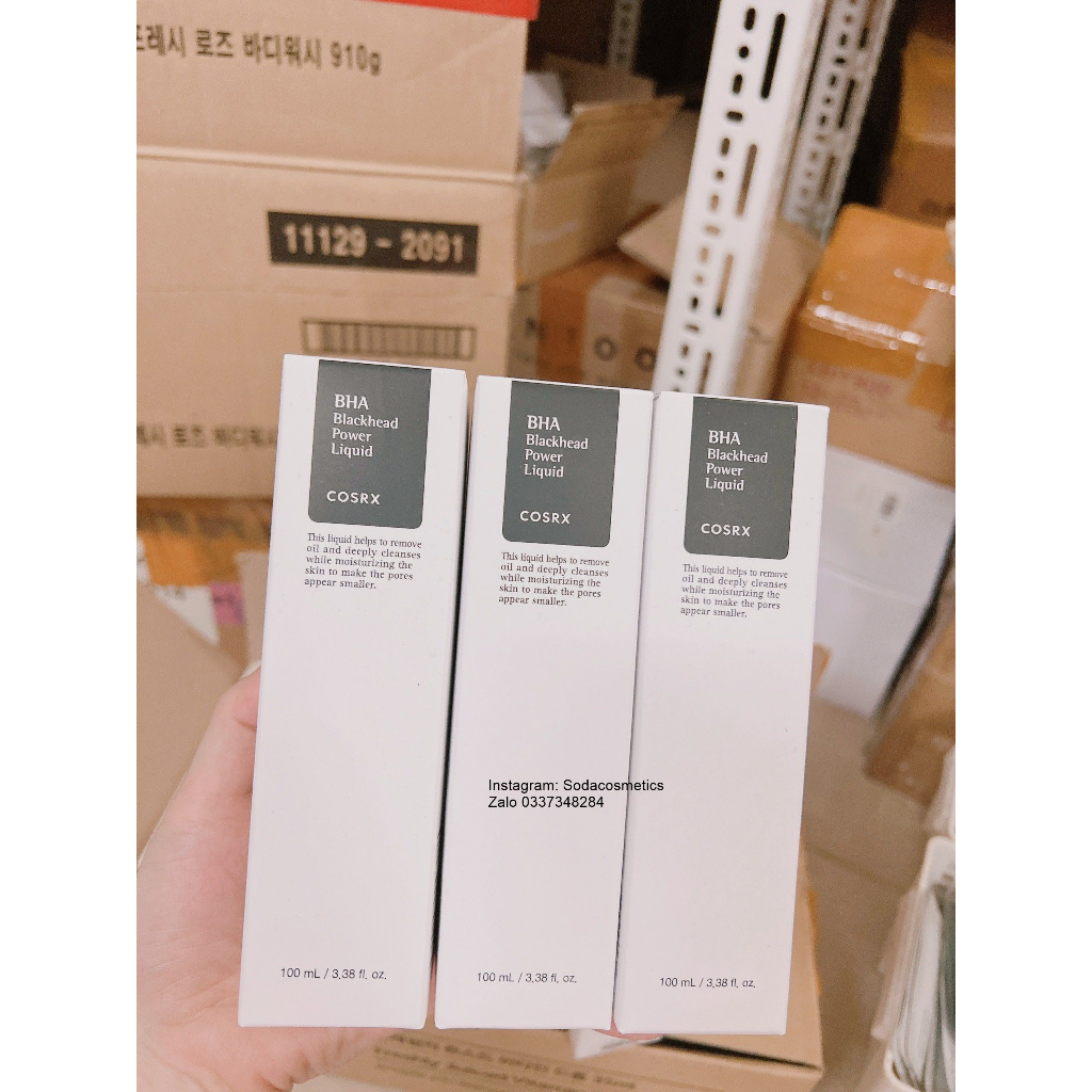 Tẩy Da Chết Ngăn Ngừa Mụn Đầu Đen Cosrx BHA Blackhead Power Liquid 100ml