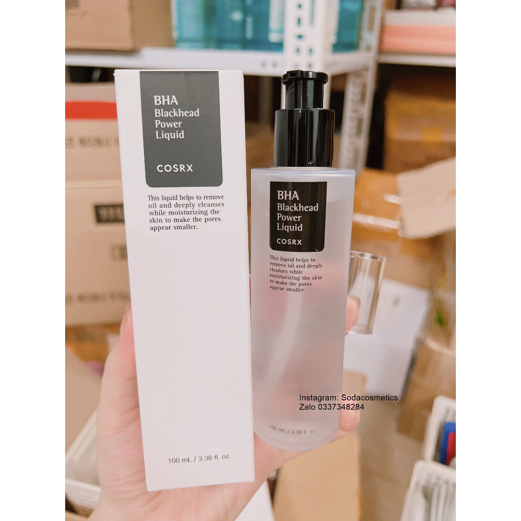 Tẩy Da Chết Ngăn Ngừa Mụn Đầu Đen Cosrx BHA Blackhead Power Liquid 100ml