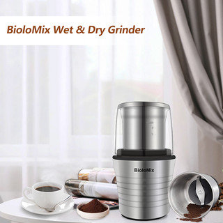 Biolomix máy xay cà phê tự động- tiện lợi và dễ sử dụng, máy xay cafe với bàn chải làm sạch