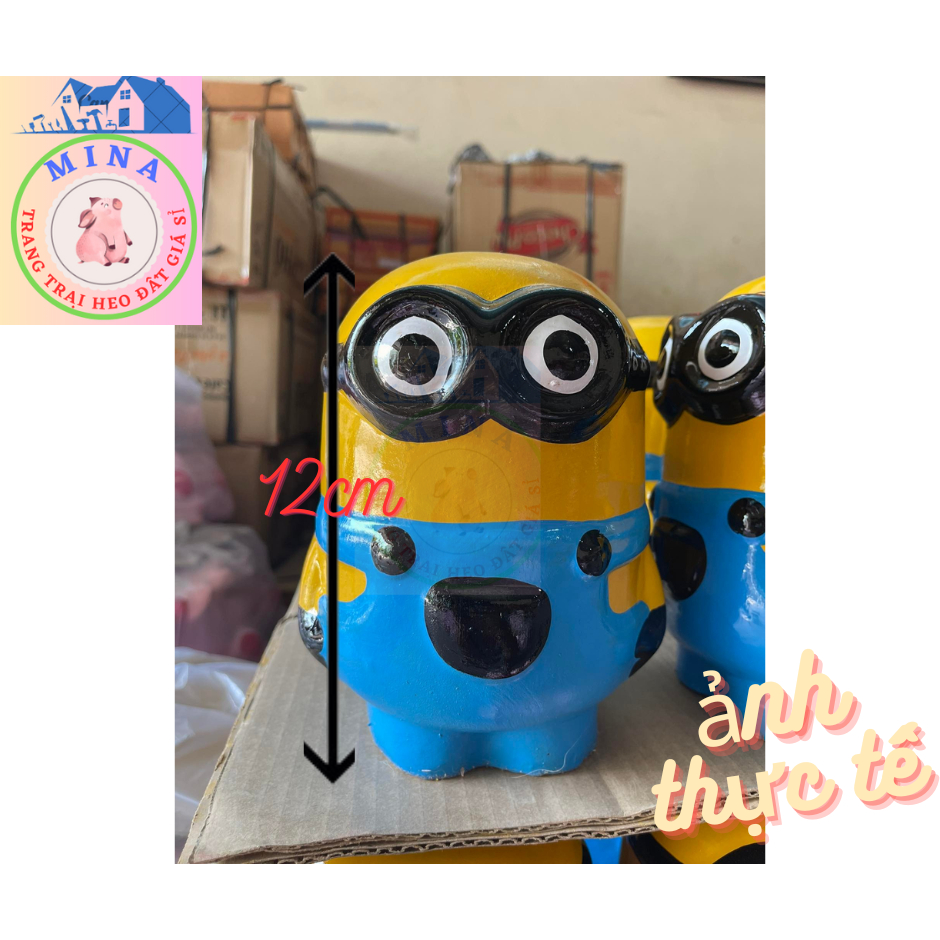🐷🐷Heo đất MINION, MINION heo CUTE size 12cm, 24cm ảnh thật 💯% giá tại Xưởng🐷
