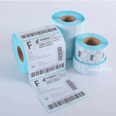 Giấy in tem nhiệt 60x60 mm  - giấy in mã vạch in đơn hàng 6x6, giấy nhiệt decal nhiệt in mincode 60x60mm