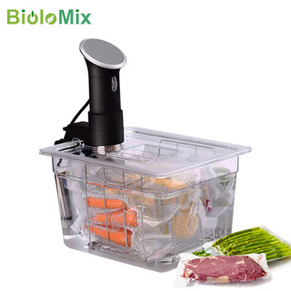 Combo thùng chứa có nắp chứa nước 11 lít với giá đỡ thực phẩm bằng inox 304 cho sous vide