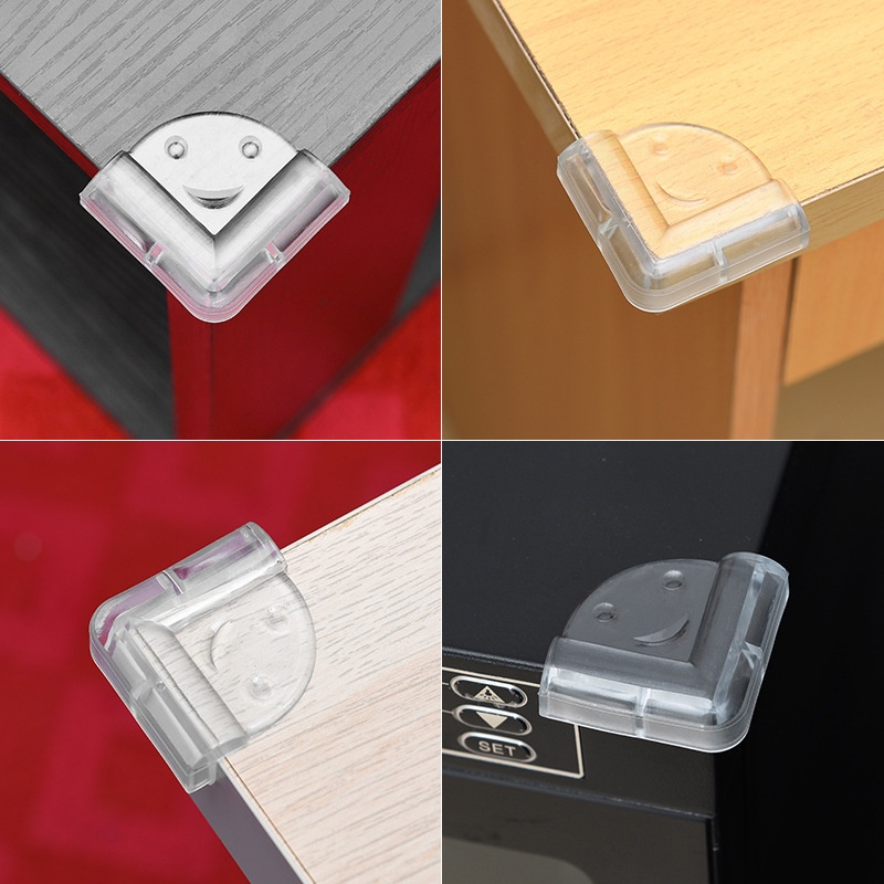 Miếng bịt góc cạnh bàn bằng silicon hình mặt cười an toàn cho bé