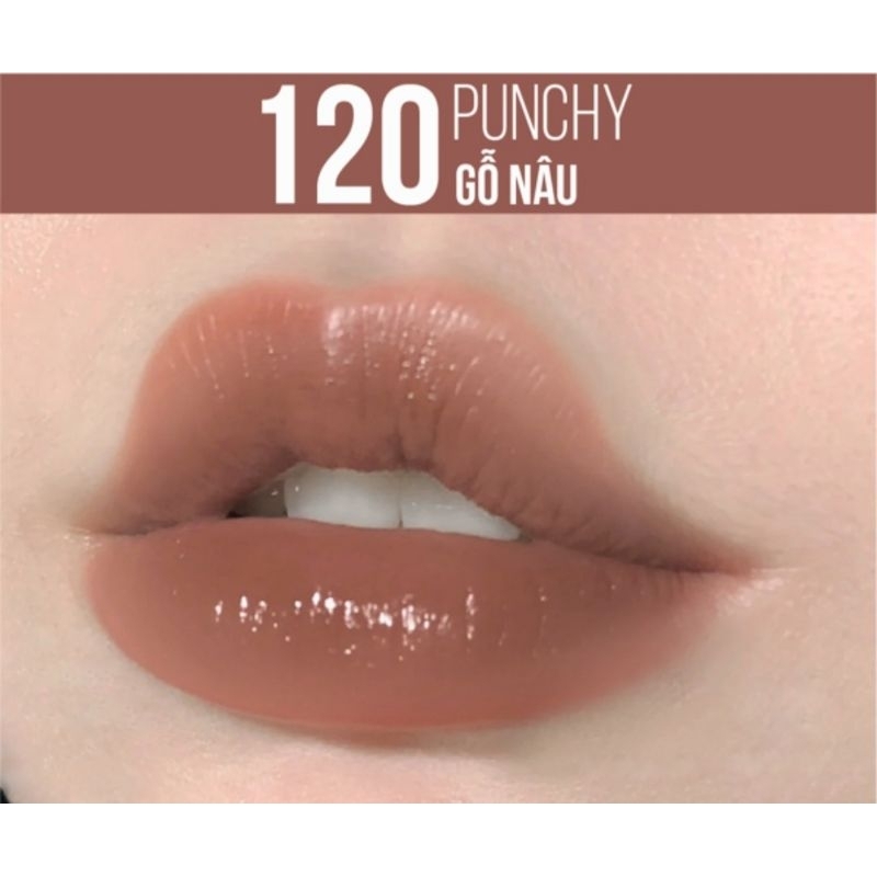 Son Kem Bóng Maybelline Super Stay Vinyl Ink #125 Keen Hồng Đào Đất 4.2ml