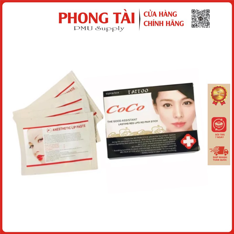 Tê môi Coco Chính hãng loại 1 (hộp 10 miếng)