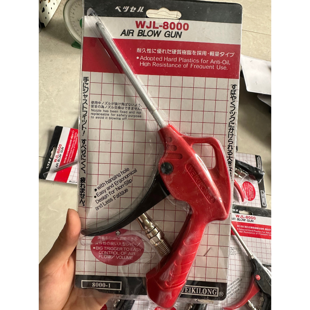 Súng xì khô WEIKILONG, súng xì khô máy khi nén tiêu chuẩn chất lượng cao, xì khô bụi bẩn và nước