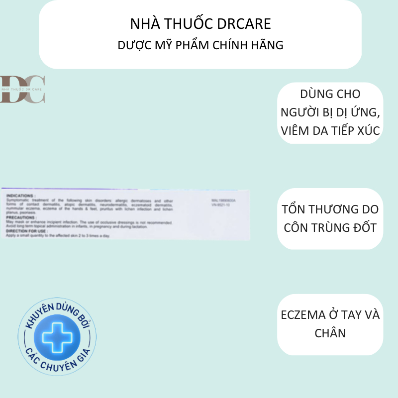 Axcel Hydrocortisone Cream 15G 1% BÔI DA GIẢM NGỨA