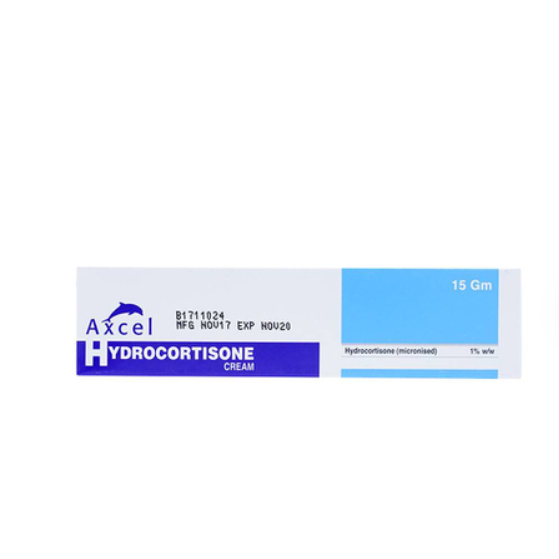 Axcel Hydrocortisone Cream 15G 1% BÔI DA GIẢM NGỨA