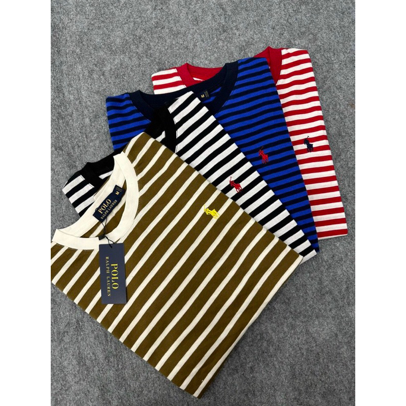 ÁO THUN SỌC TAY NGẮN