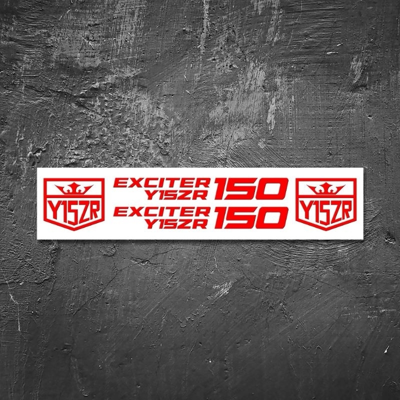 1BỘ TEM ĐỊNH HÌNH DÁN TRANG TRÍ XE MÁY YAMAHA EXCITER Y15ZR 150 TEM ĐẤU PHONG CÁCH THỂ THAO