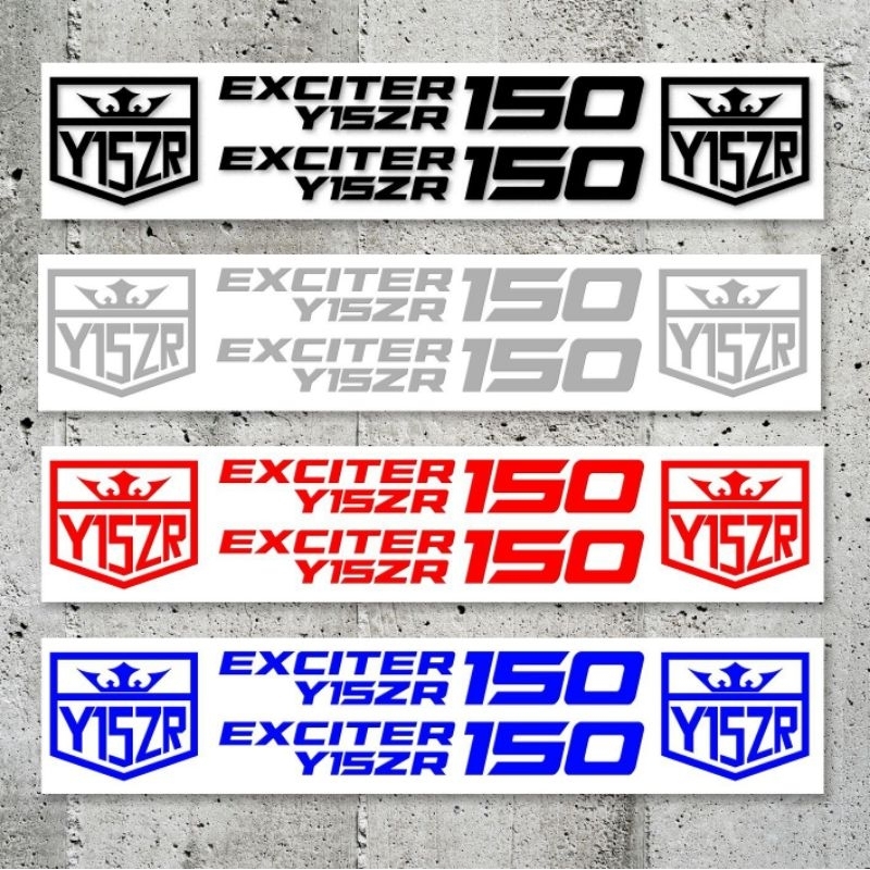 1BỘ TEM ĐỊNH HÌNH DÁN TRANG TRÍ XE MÁY YAMAHA EXCITER Y15ZR 150 TEM ĐẤU PHONG CÁCH THỂ THAO