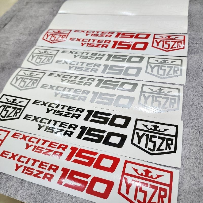 1BỘ TEM ĐỊNH HÌNH DÁN TRANG TRÍ XE MÁY YAMAHA EXCITER Y15ZR 150 TEM ĐẤU PHONG CÁCH THỂ THAO