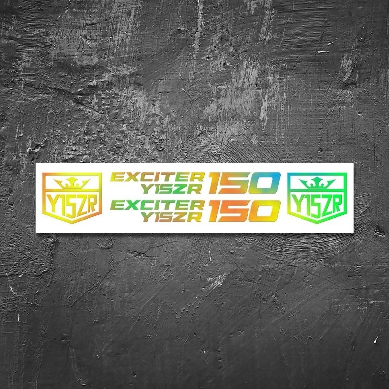 1BỘ TEM ĐỊNH HÌNH DÁN TRANG TRÍ XE MÁY YAMAHA EXCITER Y15ZR 150 TEM ĐẤU PHONG CÁCH THỂ THAO
