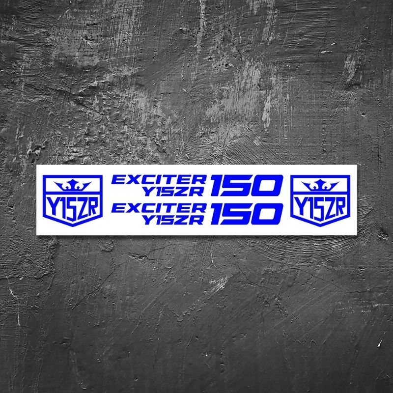 1BỘ TEM ĐỊNH HÌNH DÁN TRANG TRÍ XE MÁY YAMAHA EXCITER Y15ZR 150 TEM ĐẤU PHONG CÁCH THỂ THAO