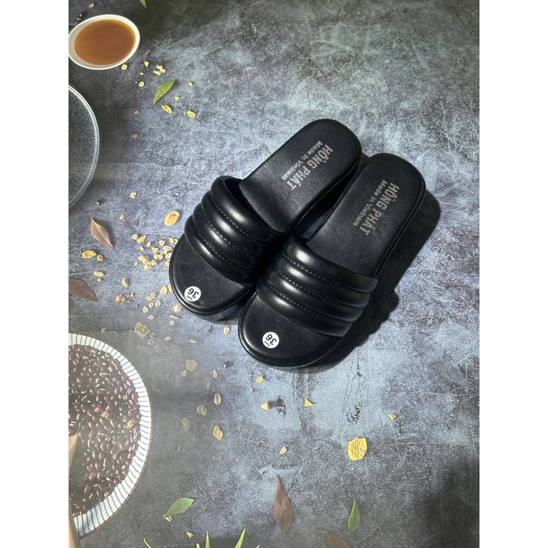 Dép Lê đế cao 6cm quai da