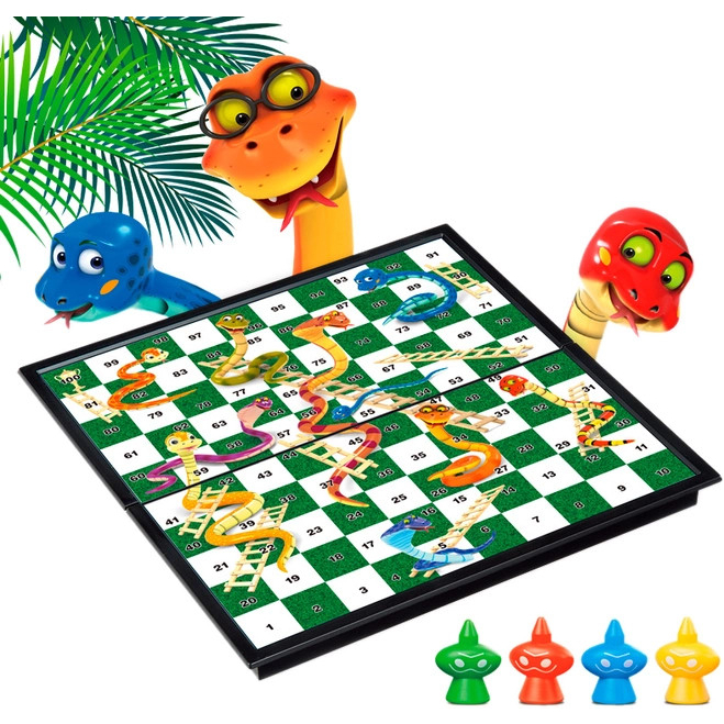 Trò chơi Cờ Rắn Và Thang - Boardgame Snakes Ladders Rắn Leo Thang 25x25cm - Thư Viện Đồ Chơi