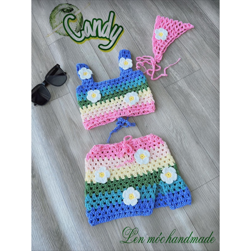 bikini len cho bé gái/ đủ màu/ đủ size
