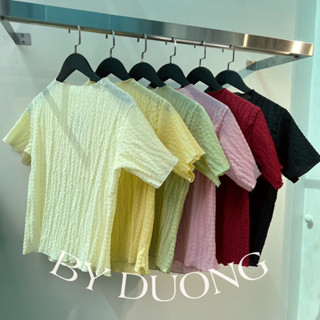 Áo Basic form baby vải thun nhúm xốp 50-71KG QP02 - [BY DUONG BIGSIZE]