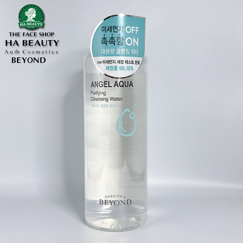 Nước tẩy trang cấp ẩm Sạch sâu dịu nhẹ Beyond Angel Aqua Purifying Cleansing Water 500ml Hàn Quốc