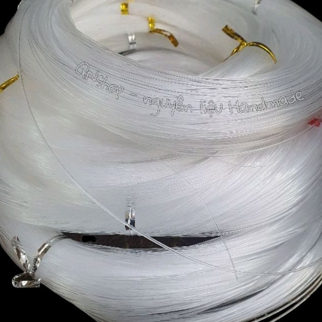 Cuộn dây cước trong không giãn 0.5 - 1.0mm dùng để xâu hạt, câu cá, làm hoa... QNshop Handmade