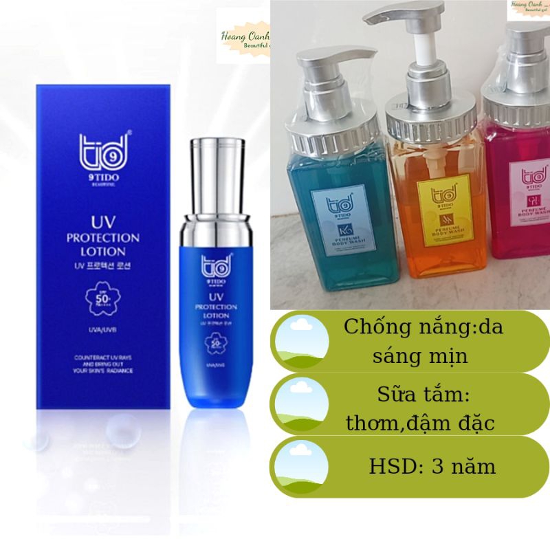 Combo 1 chống nắng và 1 Sữa Tắm ( Màu ngẫu nhiên)