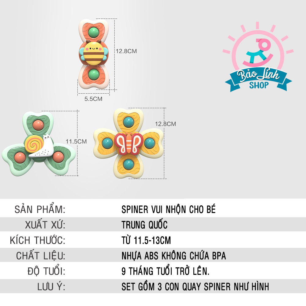 SET 3 đồ chơi con quay Spiner VUI NHỘN cho bé vận động tinh, tăng khả năng tập trung, giải trí